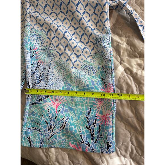 Lilly Pulitzer Tiki Wrap Romper Pants Jumpsuit Cropped - Picture 10 of 12